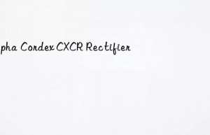 alpha cordex cxcr rectifier