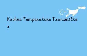 krohne temperature transmitter