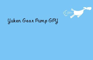 yuken gear pump gpy