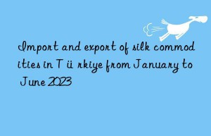 import and export of silk commodities in türkiye from january to june 2023