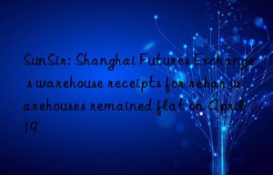 sunsir: shanghai futures exchange s warehouse receipts for rebar warehouses remained flat on april 19