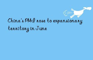 china’s pmi rose to expansionary territory in june