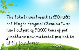 the total investment is 650 million!  ningbo fengmei chemical’s annual output of 50,000 tons of polyurethane new material project laid the foundation