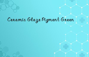 ceramic glaze pigment green