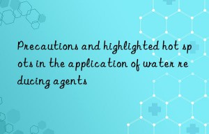 precautions and highlighted hot spots in the application of water reducing agents