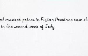 coal market prices in fujian province rose steadily in the second week of july