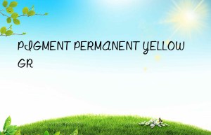 pigment permanent yellow gr