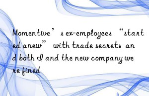 ’s ex-employees “started anew” with trade secrets  and both i and the new company were fined