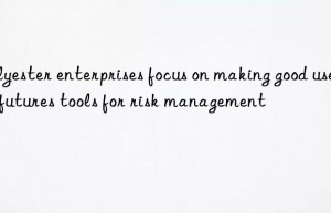 polyester enterprises focus on making good use of futures tools for risk management