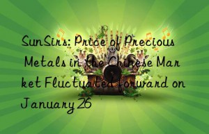 sunsirs: price of precious metals in the chinese market fluctuated forward on january 26