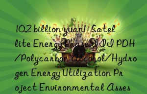 10.2 billion yuan!  satellite energy phase iii pdh/polycarbon alcohol/hydrogen energy utilization project environmental assessment approved