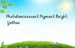 photoluminescent pigment bright yellow