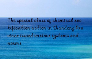 the special class of chemical rectification action in shandong province issued various systems and norms