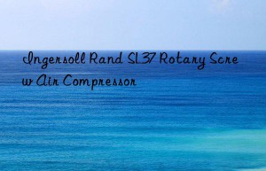 ingersoll rand sl37 rotary screw air compressor