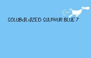 solubilized sulphur blue 7