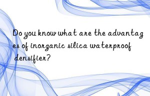 do you know what are the advantages of inorganic silica waterproof densifier?
