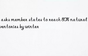 eu asks member states to reach 80% natural gas inventories by winter