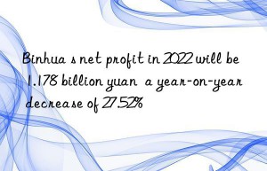 binhua s net profit in 2022 will be 1.178 billion yuan  a year-on-year decrease of 27.52%