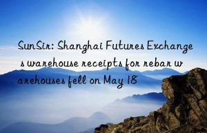 sunsir: shanghai futures exchange s warehouse receipts for rebar warehouses fell on may 18