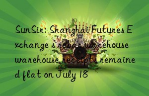 sunsir: shanghai futures exchange s rebar warehouse warehouse receipts remained flat on july 18