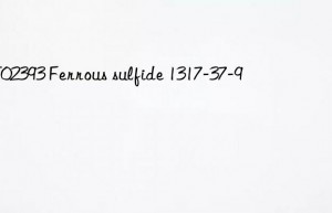 mt02393 ferrous sulfide 1317-37-9