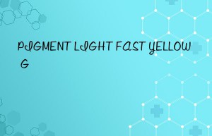 pigment light fast yellow g