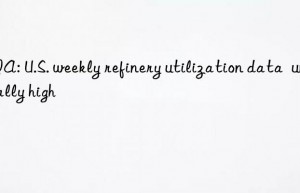 eia: u.s. weekly refinery utilization data  unusually high