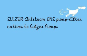 sulzer ahlstrom sns pump-alternatives to sulzer pumps