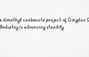 the dimethyl carbonate project of qingdao soda industry is advancing steadily