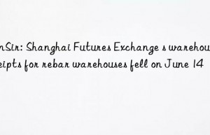 sunsir: shanghai futures exchange s warehouse receipts for rebar warehouses fell on june 14