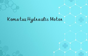 komatsu hydraulic motor