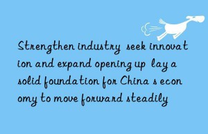 strengthen industry  seek innovation and expand opening up  lay a solid foundation for china s economy to move forward steadily