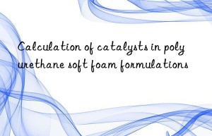calculation of catalysts in polyurethane soft foam formulations