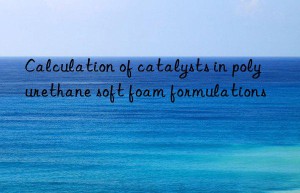 calculation of catalysts in polyurethane soft foam formulations