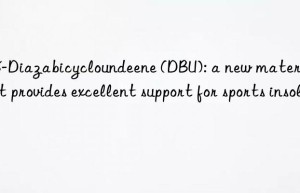 1,8-diazabicycloundeene (dbu): a new material that provides excellent support for sports insoles