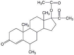 medroxyprogesterone acetate structural formula