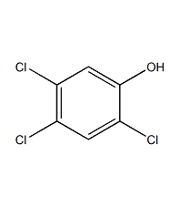 2,4,5-trichlorophenol structural formula