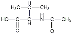 n-acetyl-l-valine structural formula