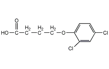2,4-dichlorophenoxybutyric acid structural formula