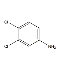 3,4-dichloroaniline structural formula