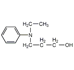 n-ethyl-n-(2-hydroxyethyl)aniline structural formula