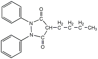 phenylbutazone structural formula
