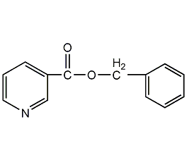 structural formula of benzyl nicotinate