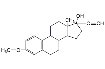ethinyl estradiol methyl ether structural formula