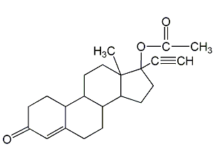 norethisterone acetate structural formula