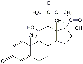 prednisolone acetate structural formula