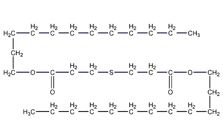 3,3'-dilaudecyl thiodipropionate structural formula