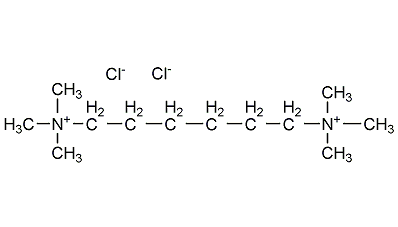 structural formula of hexamethylbisammonium chloride