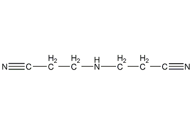 bis(2-cyanoethyl)amine structural formula