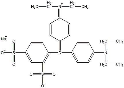 patent blue structural formula